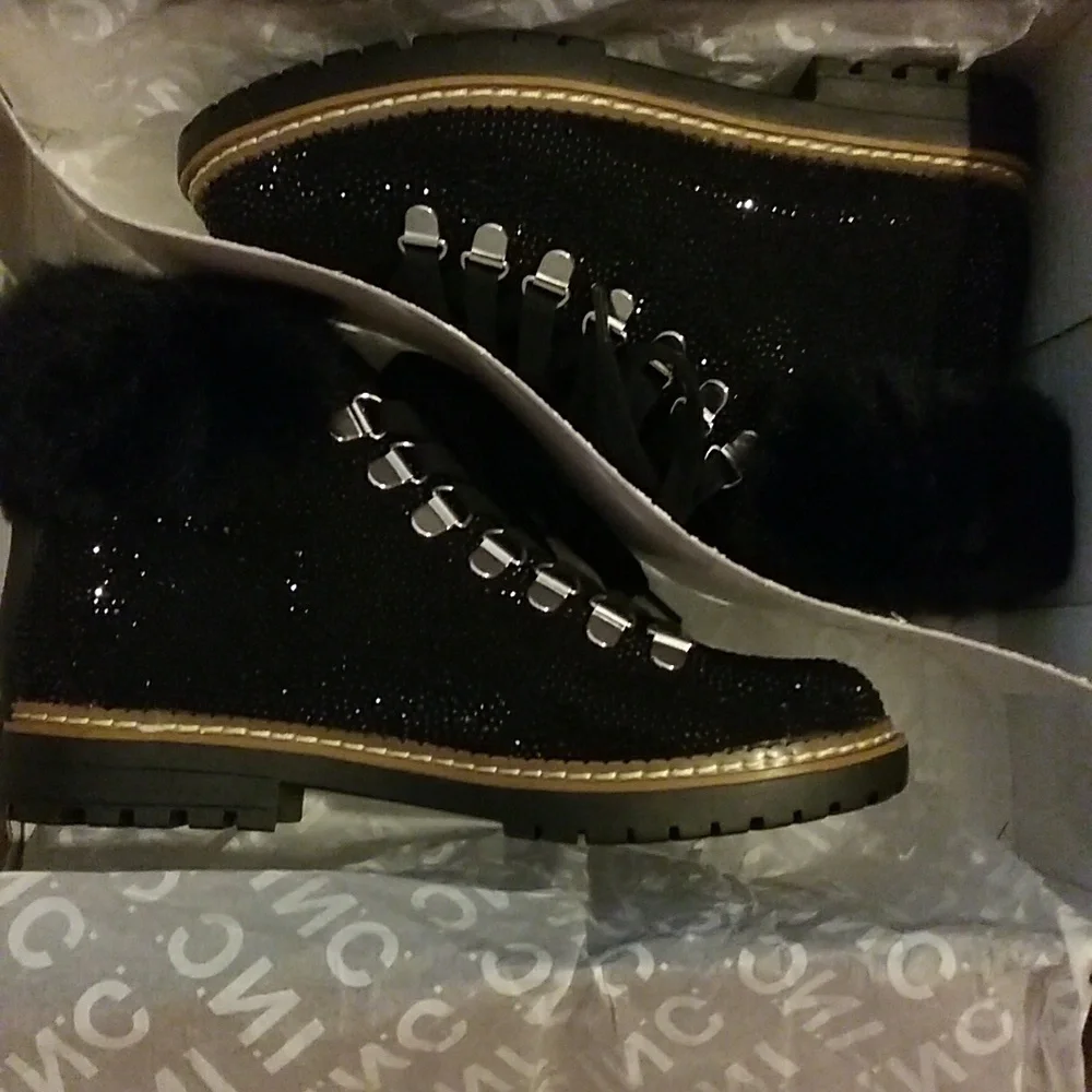 NIB INC Pravale Blk Bling Bootie, 5.5 - Picture 7 of 8